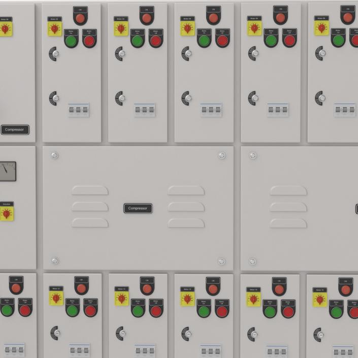 Industrial Electrical Panel 3D