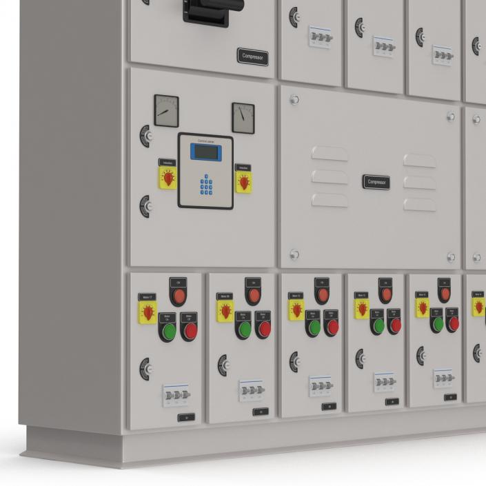 Industrial Electrical Panel 3D