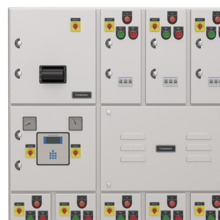 Industrial Electrical Panel 3D