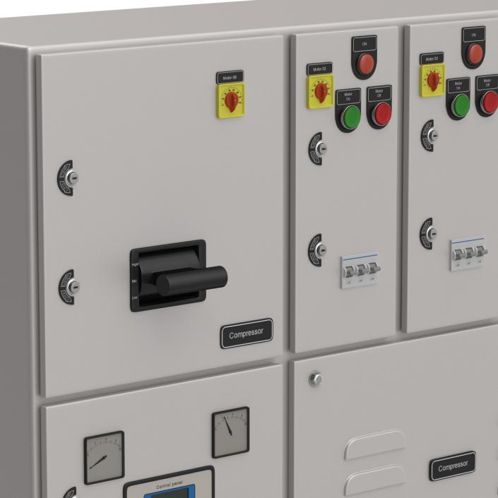 Industrial Electrical Panel 3D