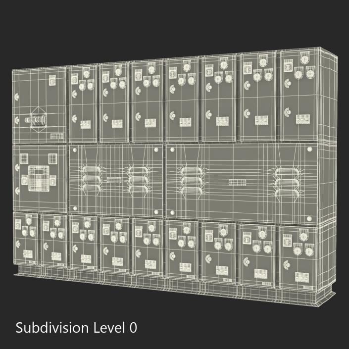 Industrial Electrical Panel 3D