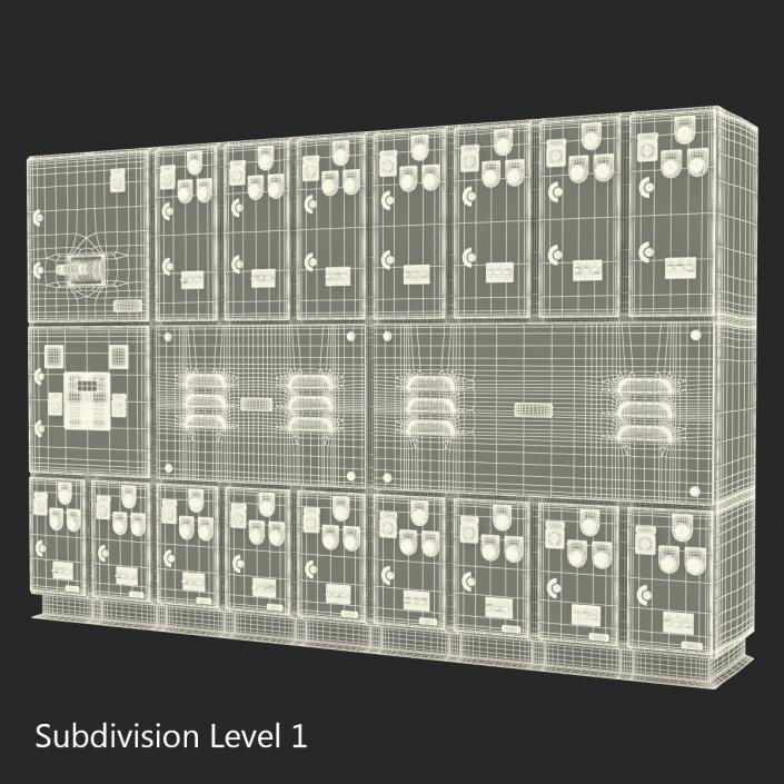 Industrial Electrical Panel 3D