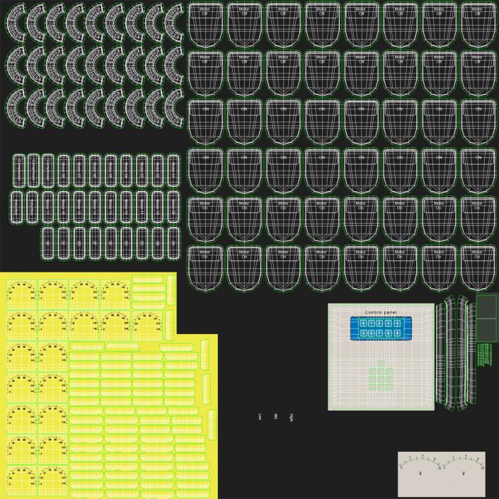 Industrial Electrical Panel 3D