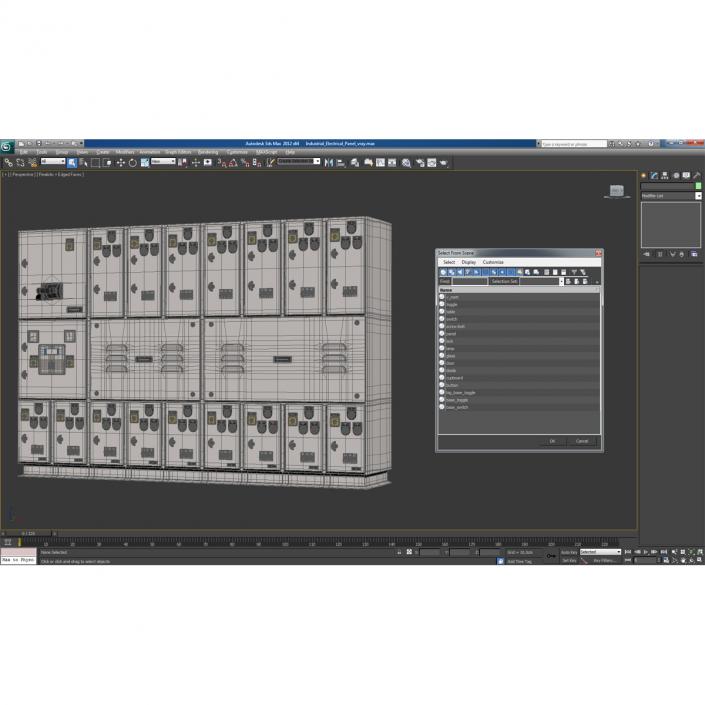 Industrial Electrical Panel 3D