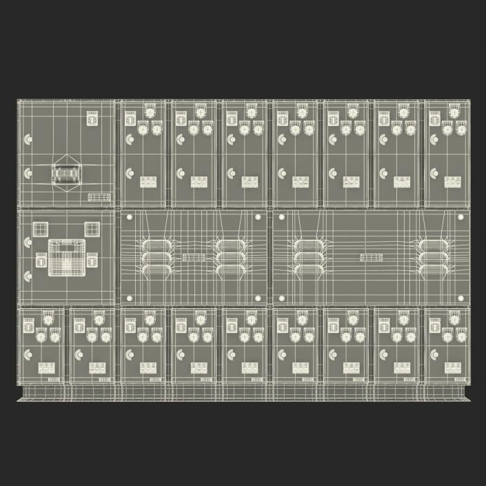 Industrial Electrical Panel 3D