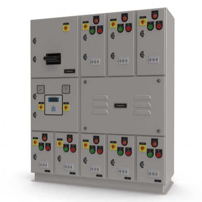 Industrial Electrical Panel 2 3D model