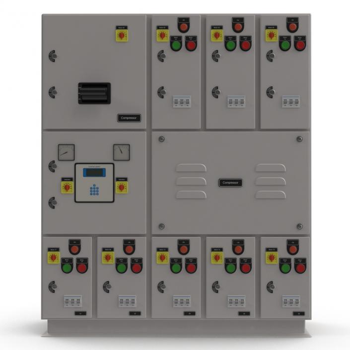 Industrial Electrical Panel 2 3D model