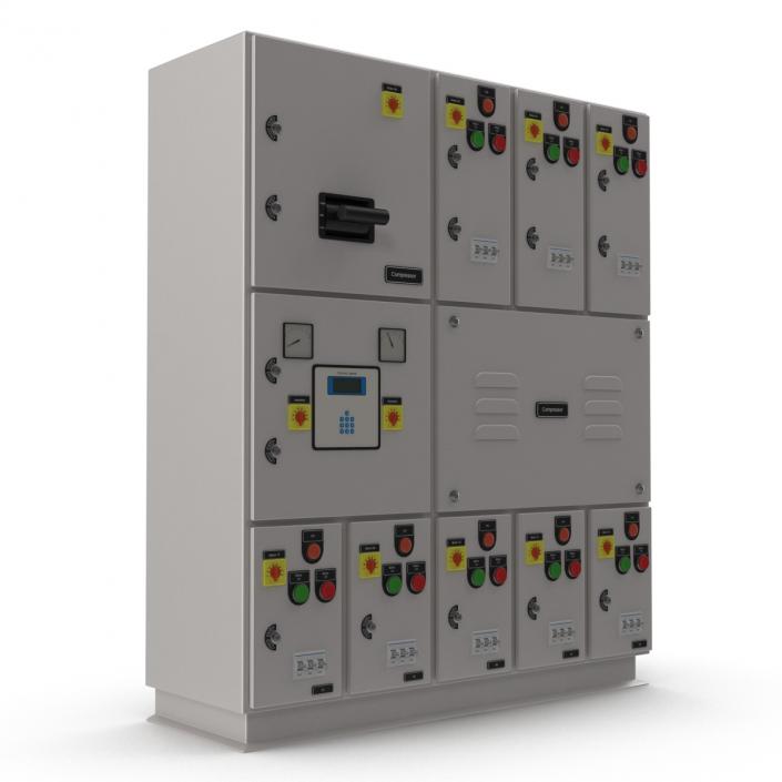 Industrial Electrical Panel 2 3D model