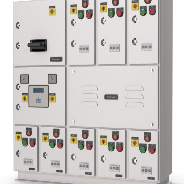 Industrial Electrical Panel 2 3D model