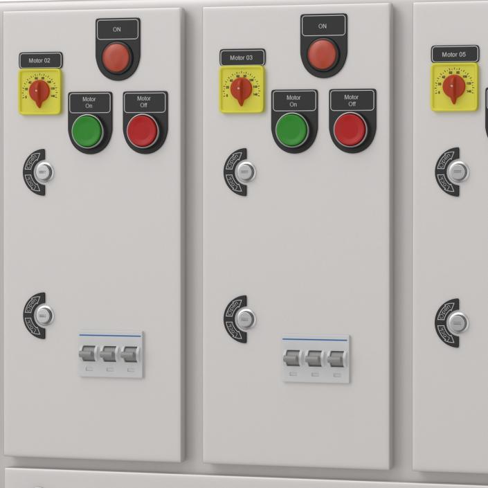 Industrial Electrical Panel 2 3D model