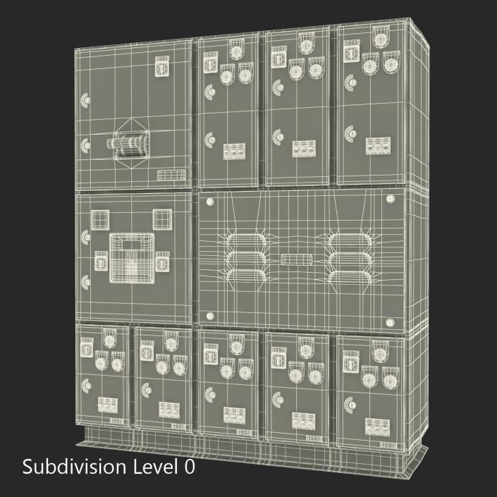 Industrial Electrical Panel 2 3D model