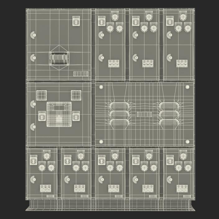 Industrial Electrical Panel 2 3D model