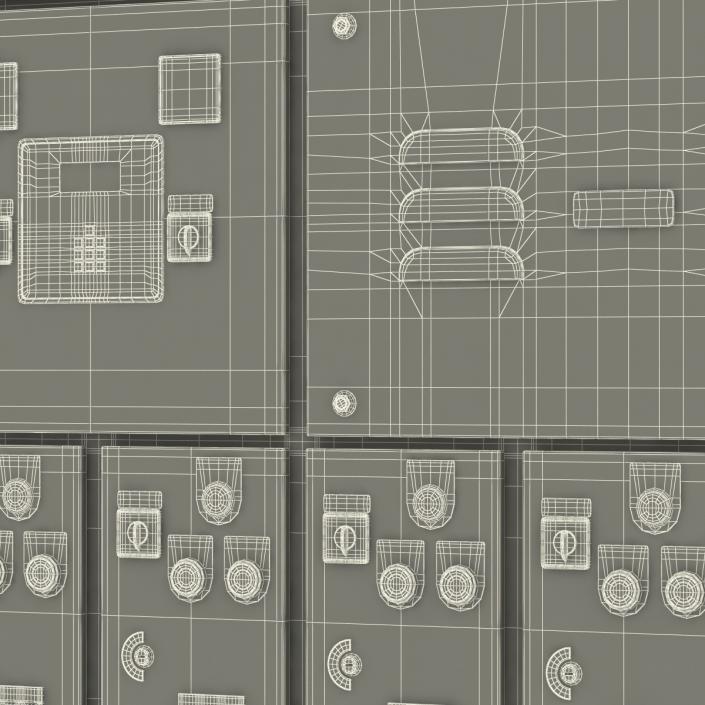 Industrial Electrical Panel 2 3D model