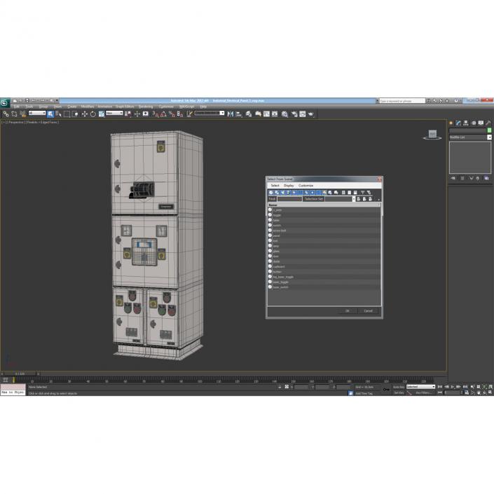 Industrial Electrical Panel 3 3D model