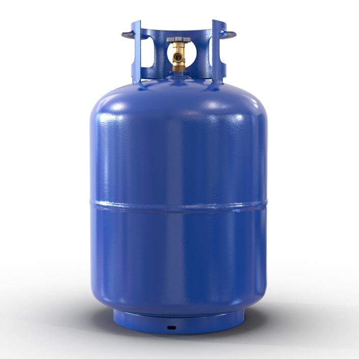 Gas Cylinder Blue 3D