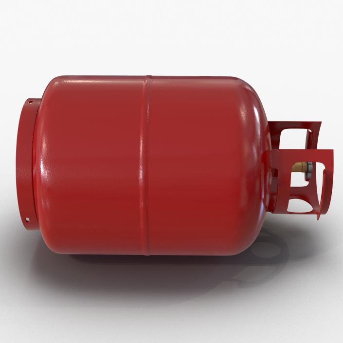 3D Gas Cylinder Red