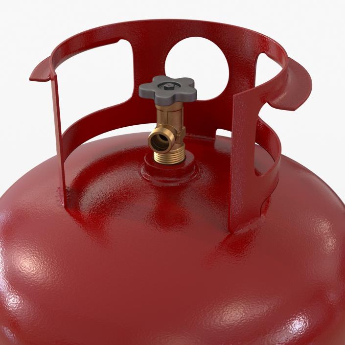 3D Gas Cylinder Red