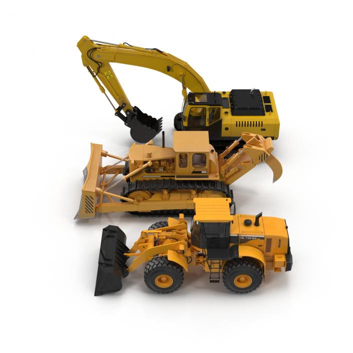 Construction Vehicles Collection 3D