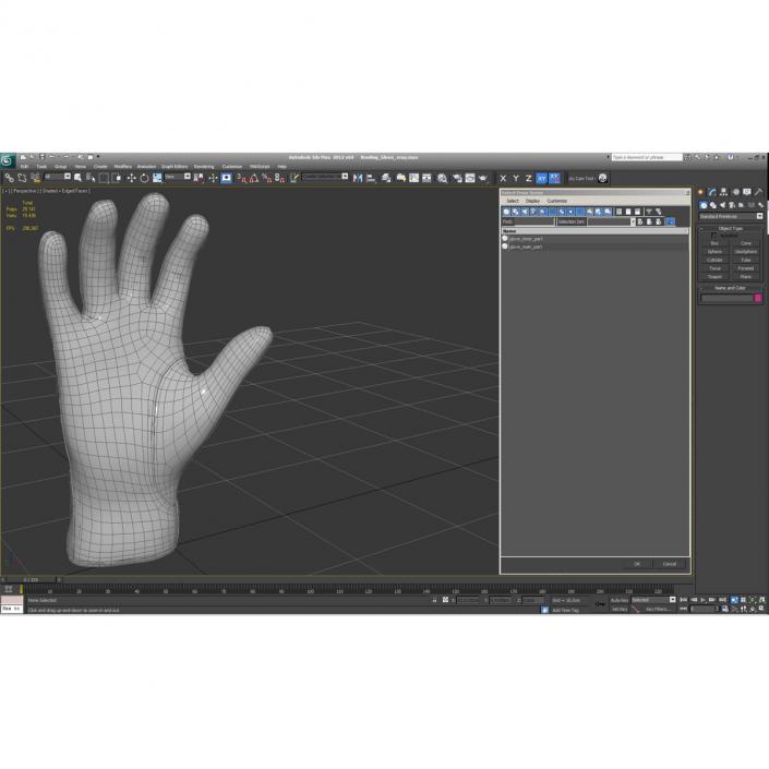 3D Bowling Glove model