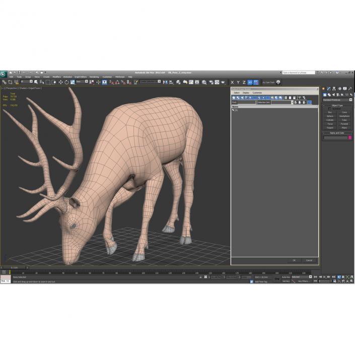 3D model Elk Pose 3