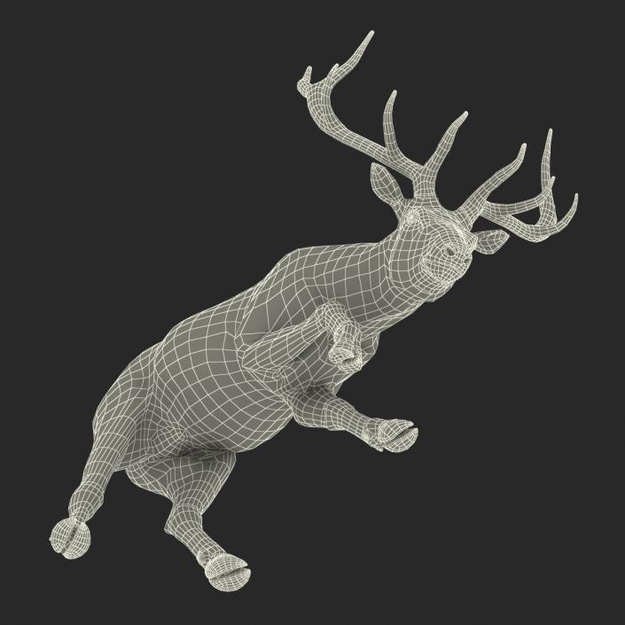 3D model Elk Pose 3