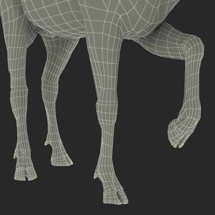 3D model Elk Pose 4