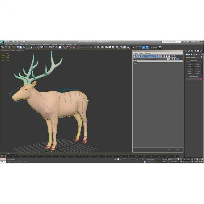 3D model Elk Rigged