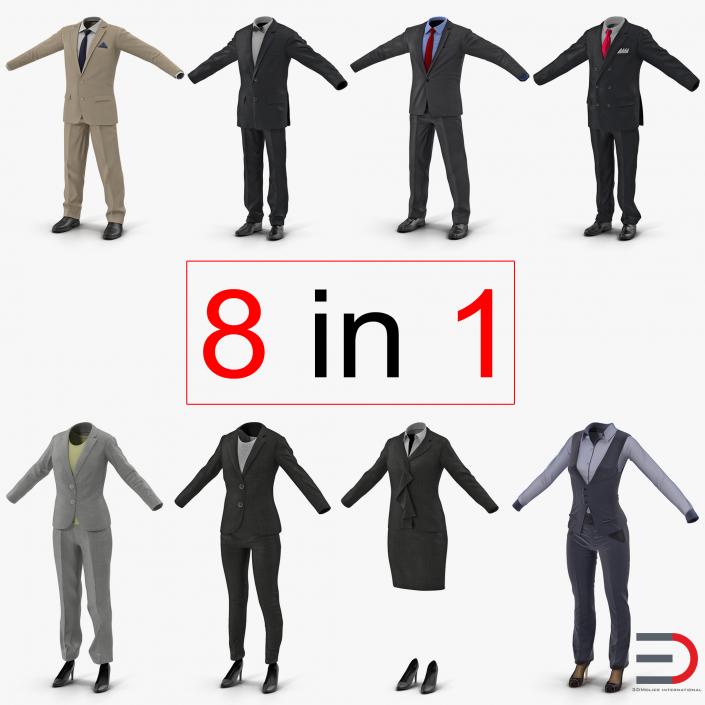 Workwear Suits Collection 2 3D