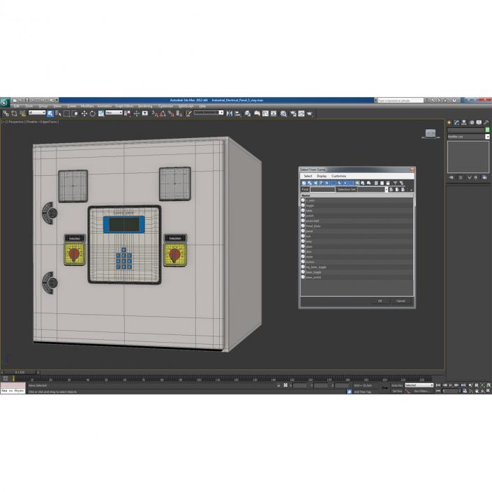 Industrial Electrical Panel 5 3D model