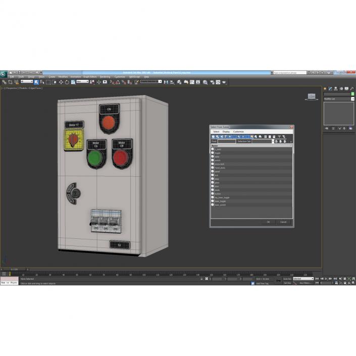 Industrial Electrical Panel 6 3D model