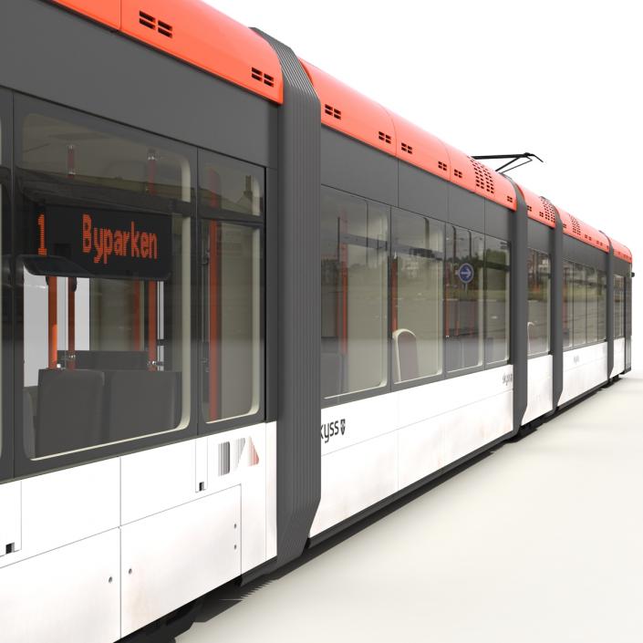 Light Rail Train Bybanen 3D model