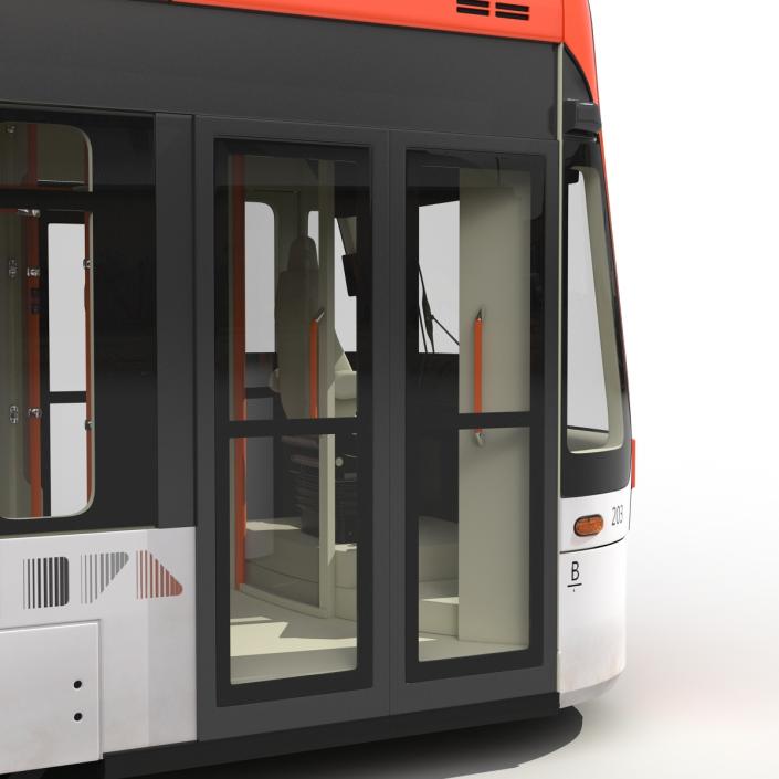 Light Rail Train Bybanen 3D model