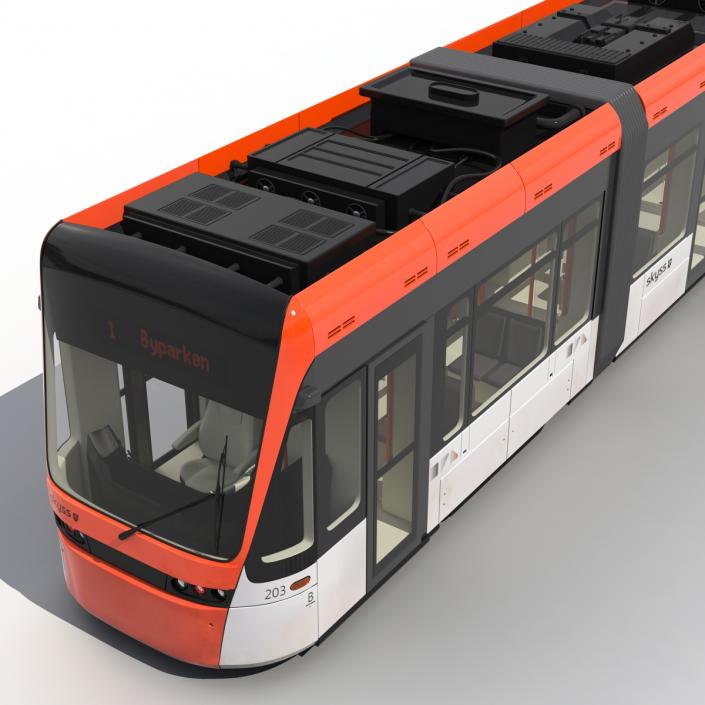 Light Rail Train Bybanen 3D model