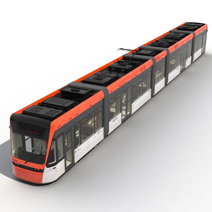 Light Rail Train Bybanen 3D model