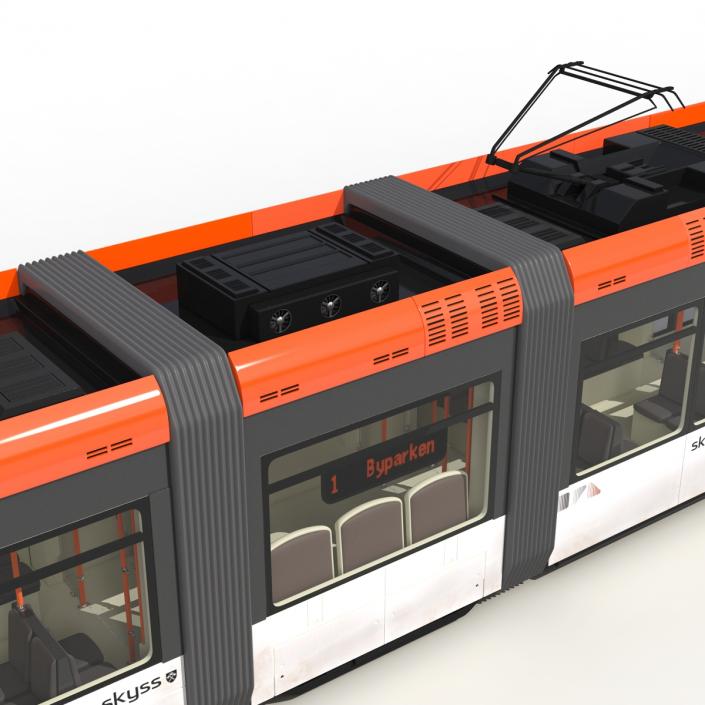 Light Rail Train Bybanen 3D model