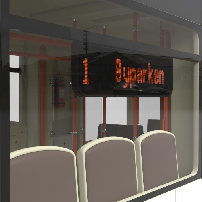 Light Rail Train Bybanen 3D model