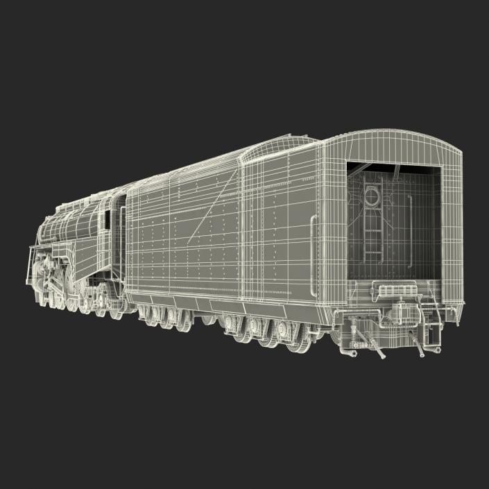 3D NYC Dreyfuss Hudson Steam Train