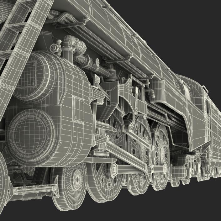 3D NYC Dreyfuss Hudson Steam Train