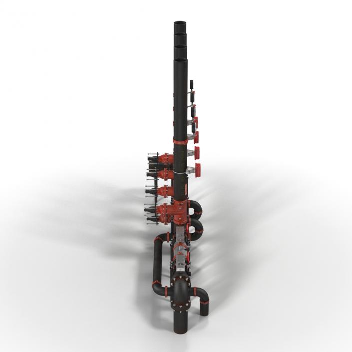 3D Industrial Pipes 4 model