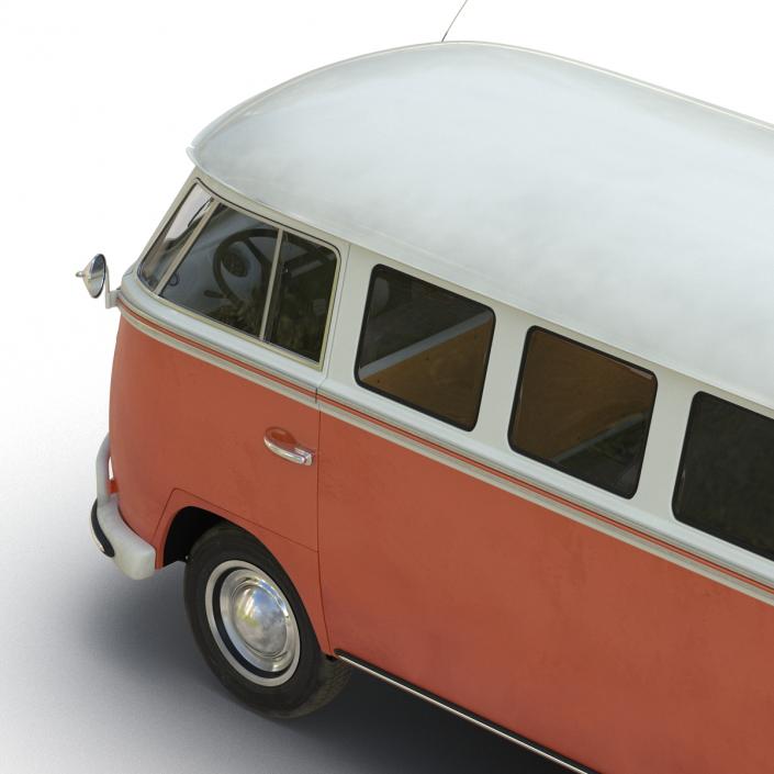 3D model Volkswagen Type 2 Brown Rigged