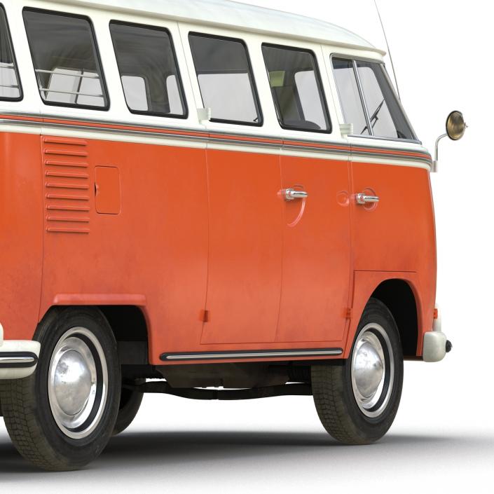 3D Volkswagen Type 2 Brown model