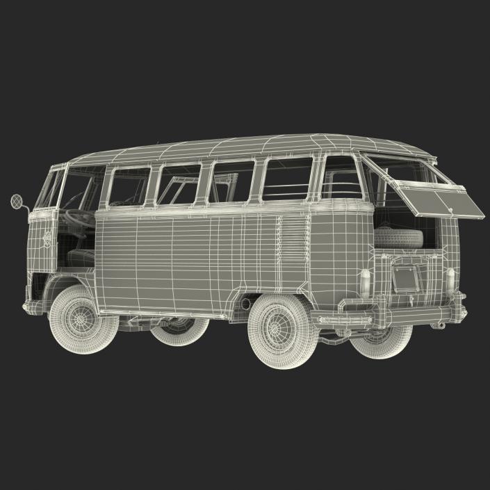 3D Volkswagen Type 2 Brown model