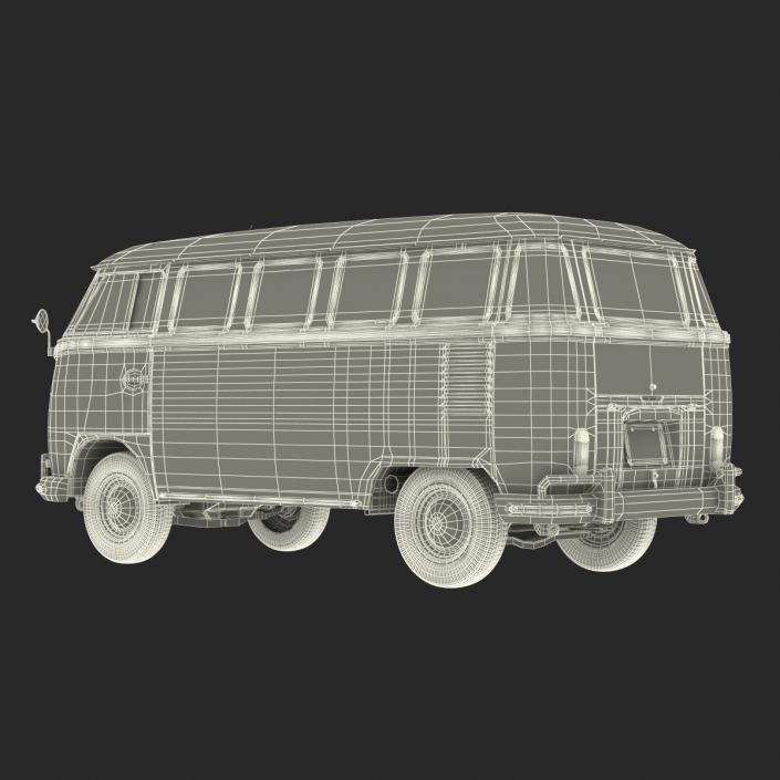 Volkswagen Type 2 Brown Simple Interior 3D model