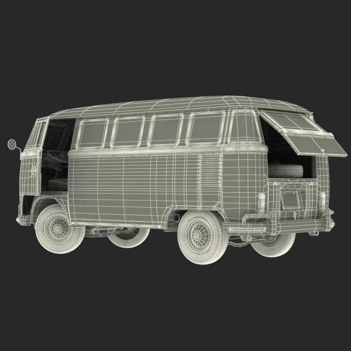 Volkswagen Type 2 Brown Simple Interior 3D model