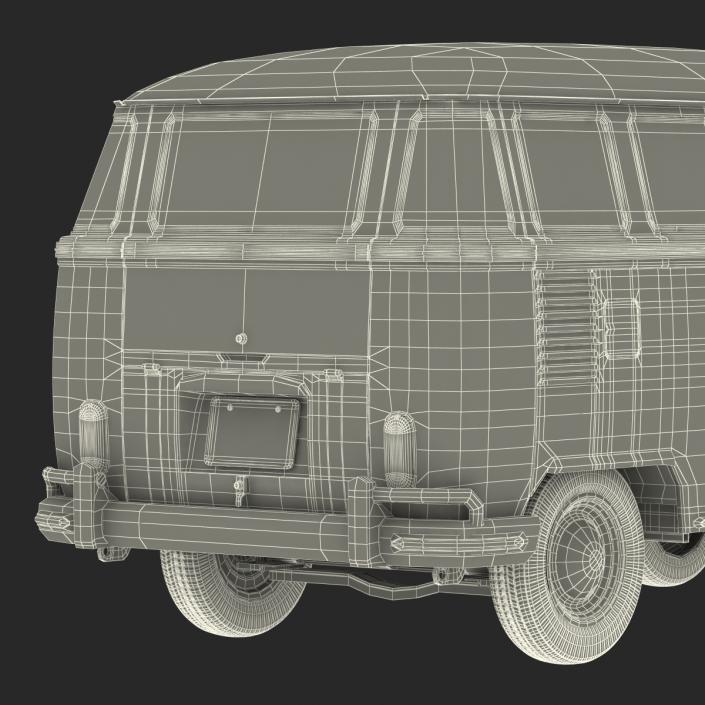 Volkswagen Type 2 Brown Simple Interior 3D model