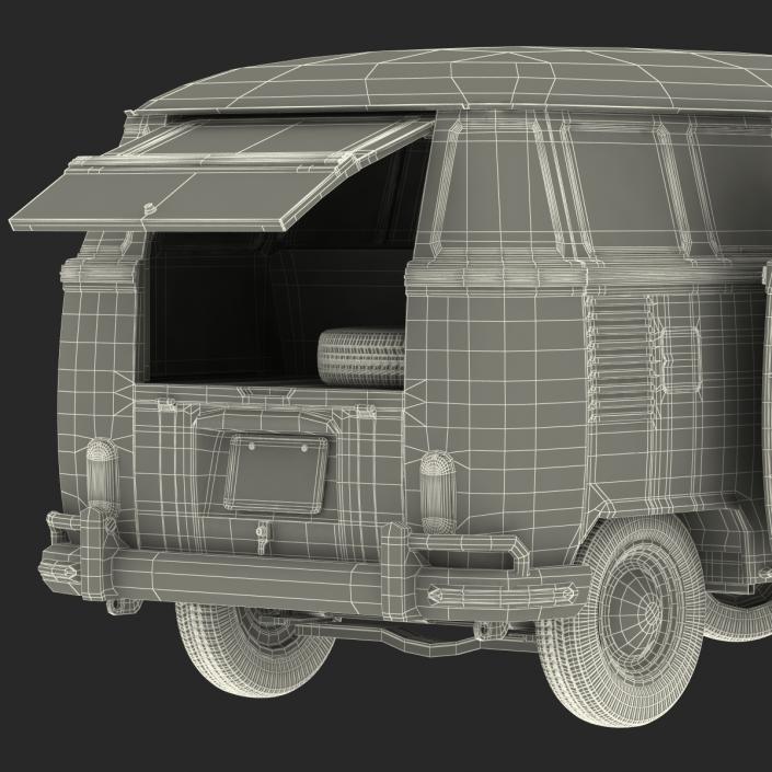 Volkswagen Type 2 Brown Simple Interior 3D model