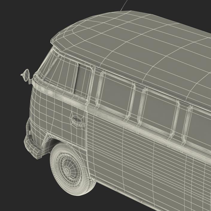 Volkswagen Type 2 Brown Simple Interior 3D model