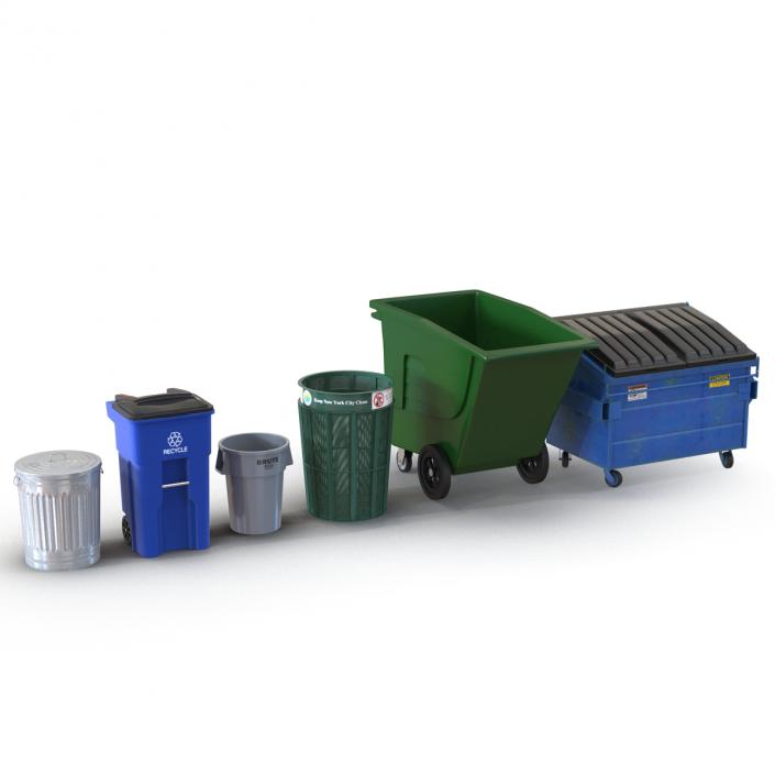 3D model Garbage Cans 3D Models Collection 2