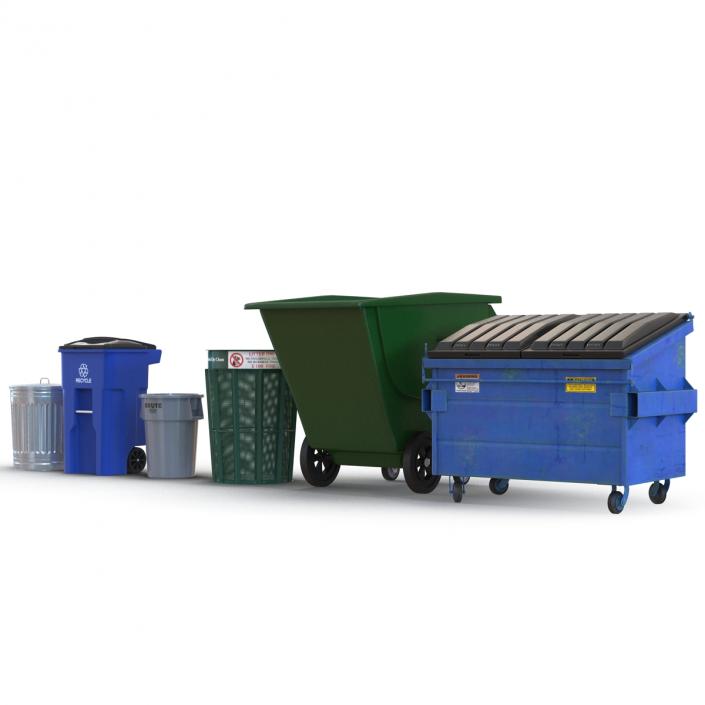 3D model Garbage Cans 3D Models Collection 2