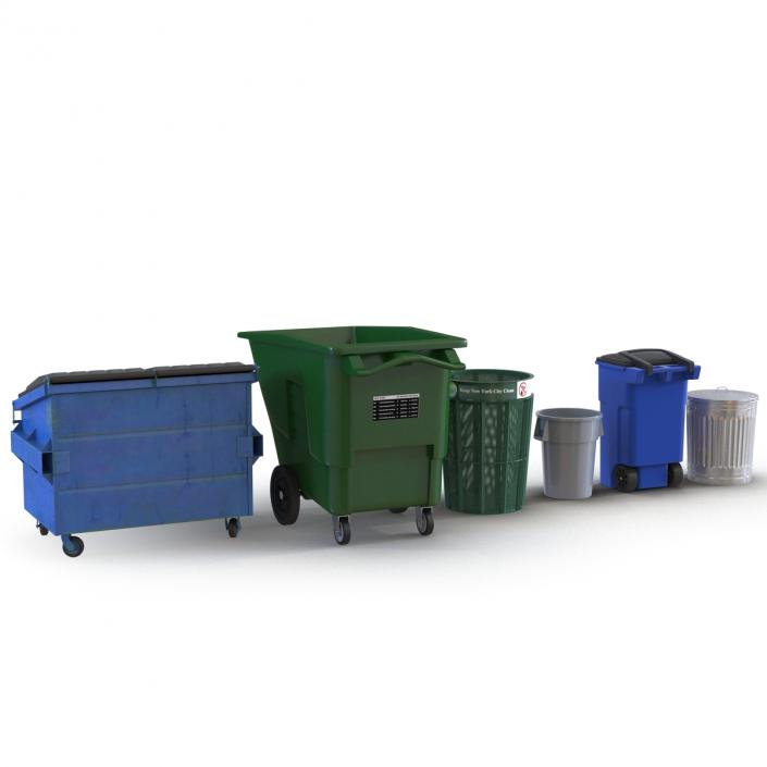 3D model Garbage Cans 3D Models Collection 2